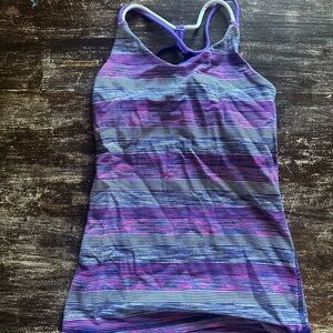 Ivivva Purple and Blue Striped Camisole